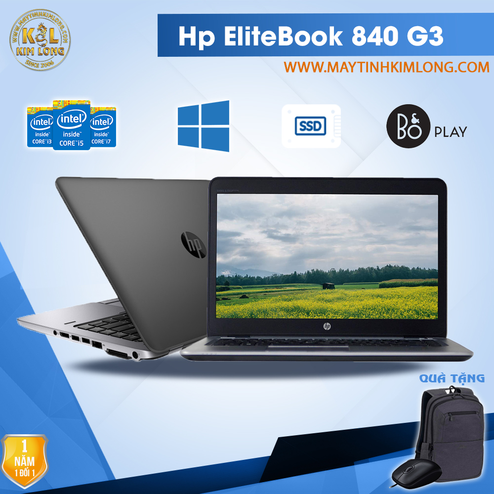 Laptop HP Elitebook 840 G3 Core i5 6300U/8GB/SSD 256GB
